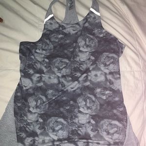 Open back workout rank top